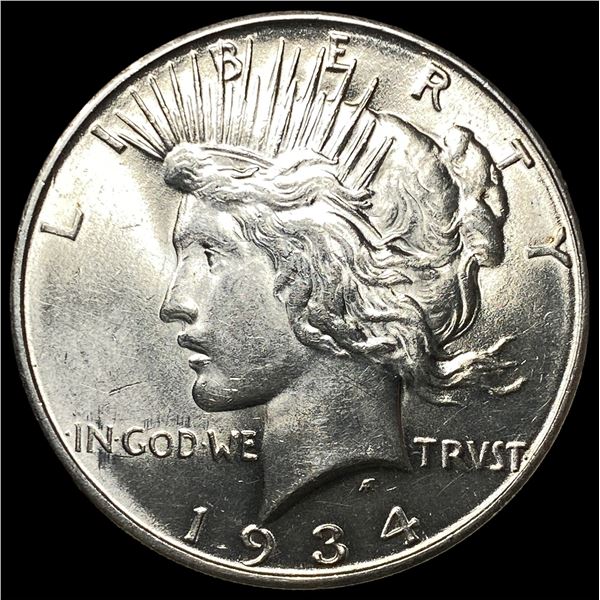 1934-D Peace Silver Dollar GEM BU
