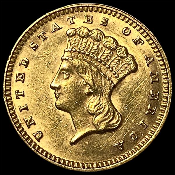 1873 Gold $1 Indian Head Type 3 UNCIRCULATED