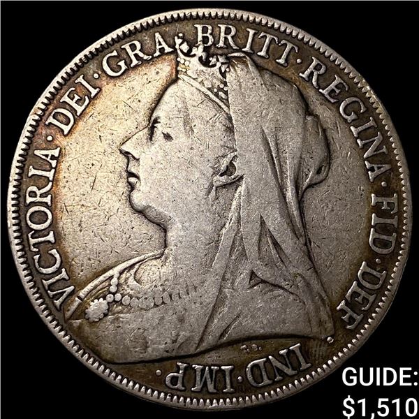 1900 Great Britain Victoria Silver 1 Crown