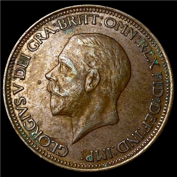 1931 Great Britain Bronze Half Penny