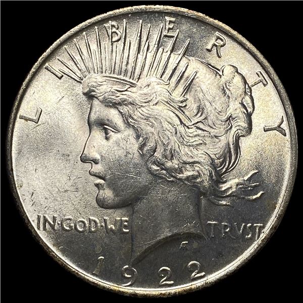 1922 Silver Peace Dollar GEM BU