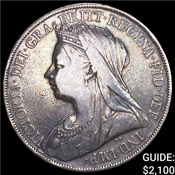 1900 Great Britain Silver 1 Crown KM 783