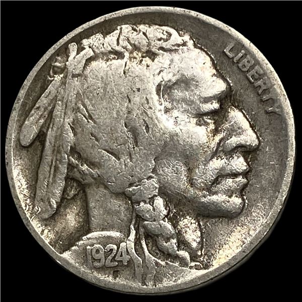 1924-D Buffalo Nickel NEARLY UNCIRCULATED