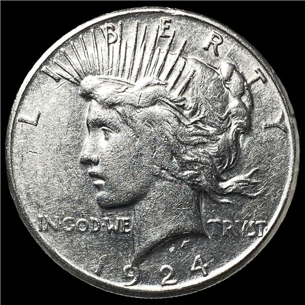 1924-S Silver Peace Dollar CLOSELY  UNCIRCULATED