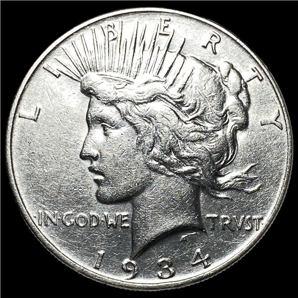 1934 Silver Peace Dollar CHOICE AU