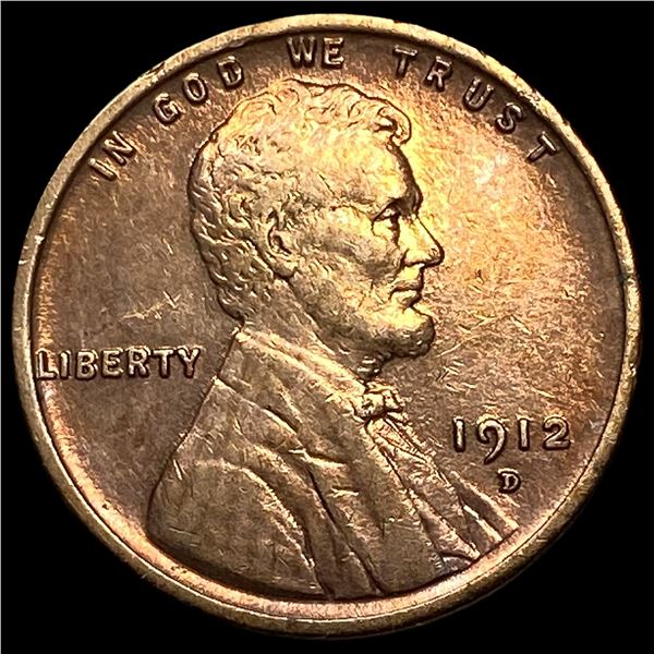 1912-D RB Bronze Lincoln Wheat Cent  UNCIRCULATED