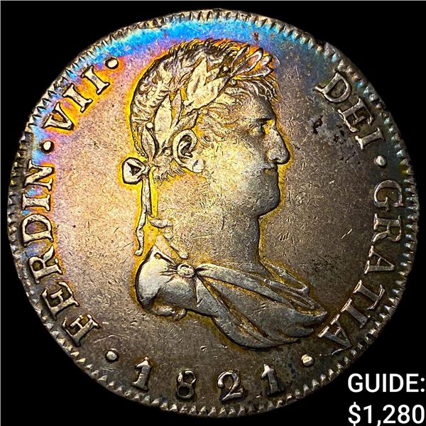 1821 GaFS Mexico Silver 8 Reales .7859oz ASW