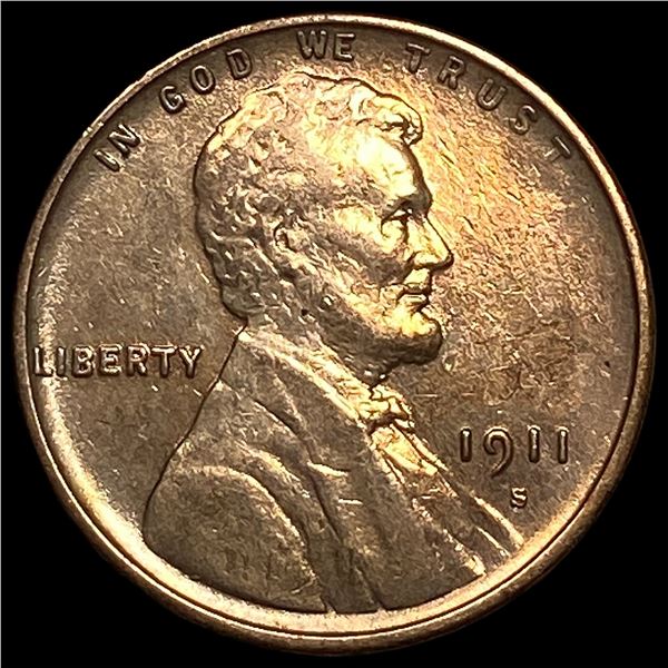 1911-S RD Lincoln Wheat Cent UNCIRCULATED