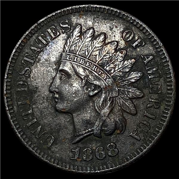 1868 Indian Head Cent NEARLY UNCIRCULATED
