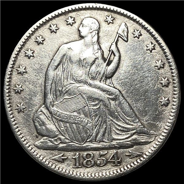 1854 Arrows Seated Liberty Half Dollar  UNCIRCULATED