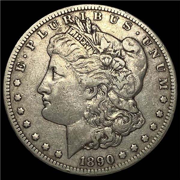 1890-CC Silver Morgan Dollar NEARLY  UNCIRCULATED