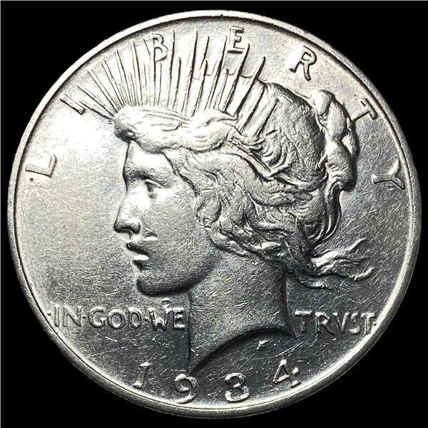 1934-D Silver Peace Dollar CHOICE AU