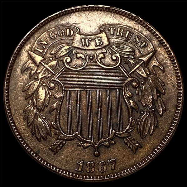 1867 RB Two-Cent Piece UNCIRCULATED