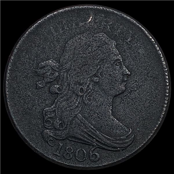 1806 Draped Bust Half Cent CLOSELY UNCIRCULATED