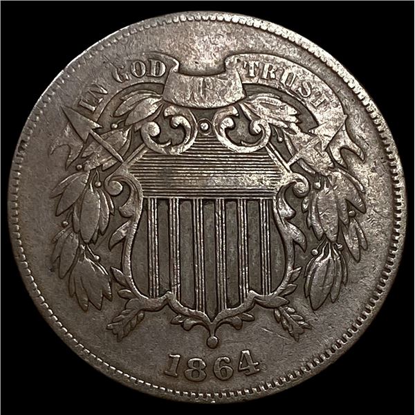 1864 Two-Cent Piece CLOSELY UNCIRCULATED