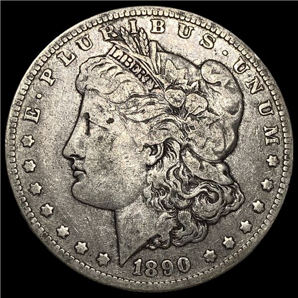 1890-O Silver Morgan Dollar NEARLY  UNCIRCULATED