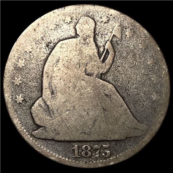 1875 Seated Liberty Half Dollar NICELY  CIRCULATED