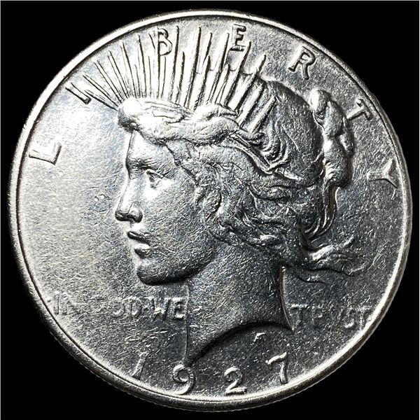 1927-S Silver Peace Dollar CHOICE AU