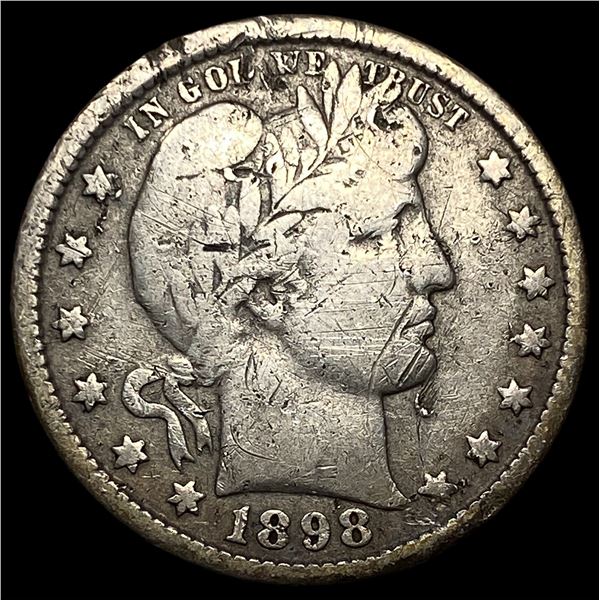 1898-O Silver Barber Quarter LIGHTLY  CIRCULATED
