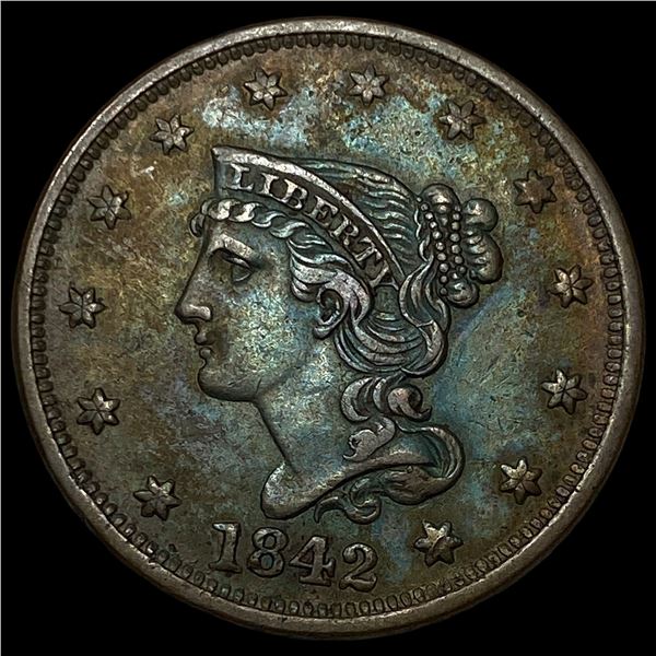 1842 Braided Hair Large Cent UNCIRCULATED