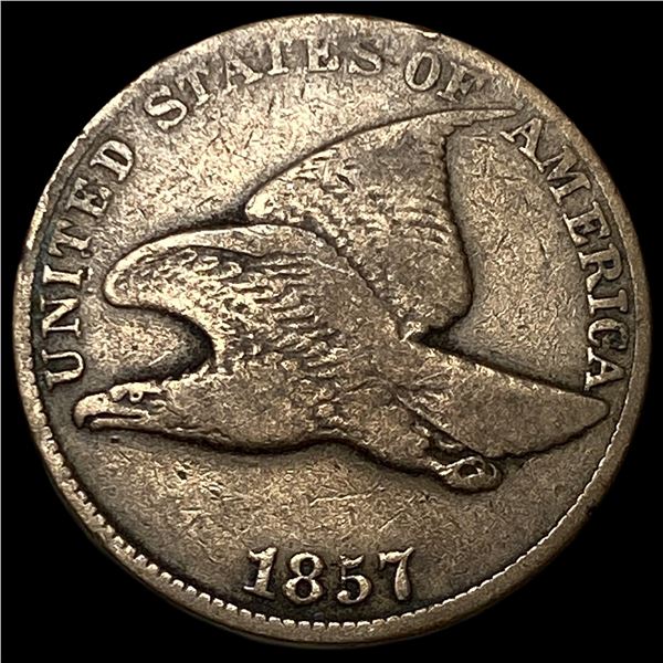 1857 Flying Eagle Cent NEARLY UNCIRCULATED