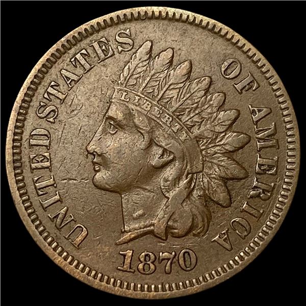 1870 BN Indian Head Cent CLOSELY UNCIRCULATED
