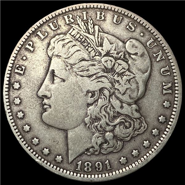 1891-O Silver Morgan Dollar NEARLY  UNCIRCULATED