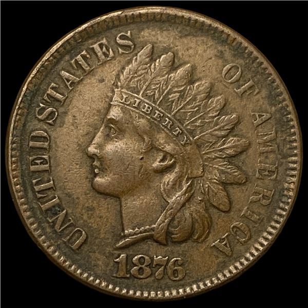 1876 BN Indian Head Cent CLOSELY UNCIRCULATED