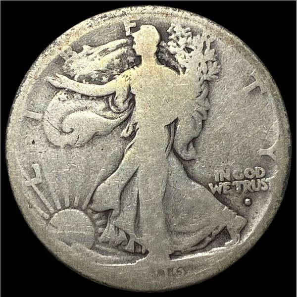 1916-S Walking Liberty Half Dollar CLOSELY UNCIRCULATED