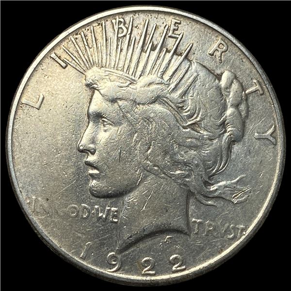1922-S Silver Peace Dollar NEARLY UNCIRCULATED