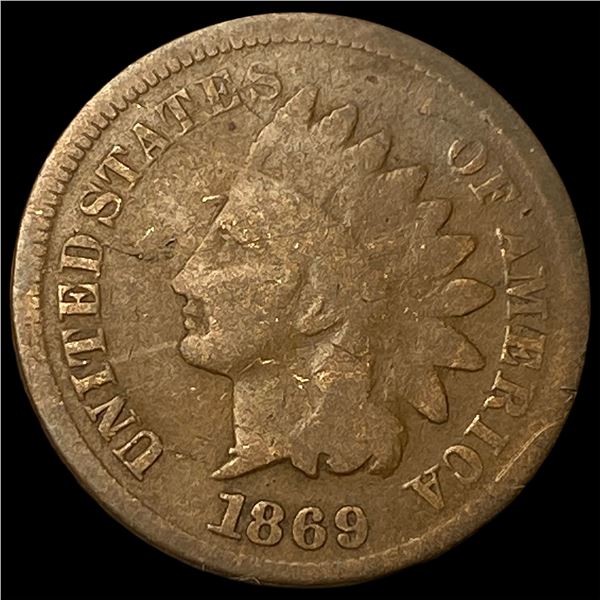 1869 Indian Head Cent LIGHTLY CIRCULATED