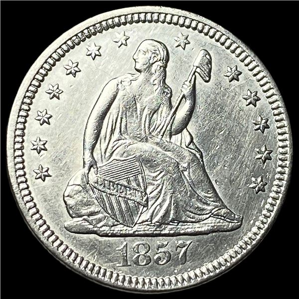 1857 Seated Liberty Quarter UNCIRCULATED