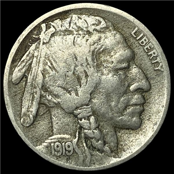1919-D Buffalo Nickel NEARLY UNCIRCULATED