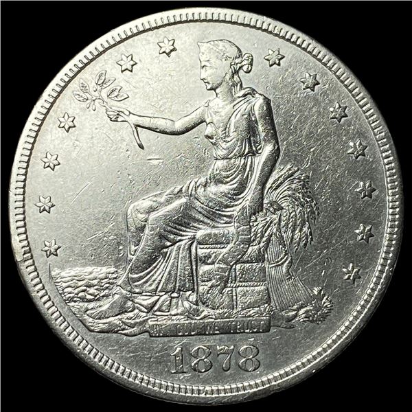 1878-S Silver Trade Dollar CLOSELY  UNCIRCULATED