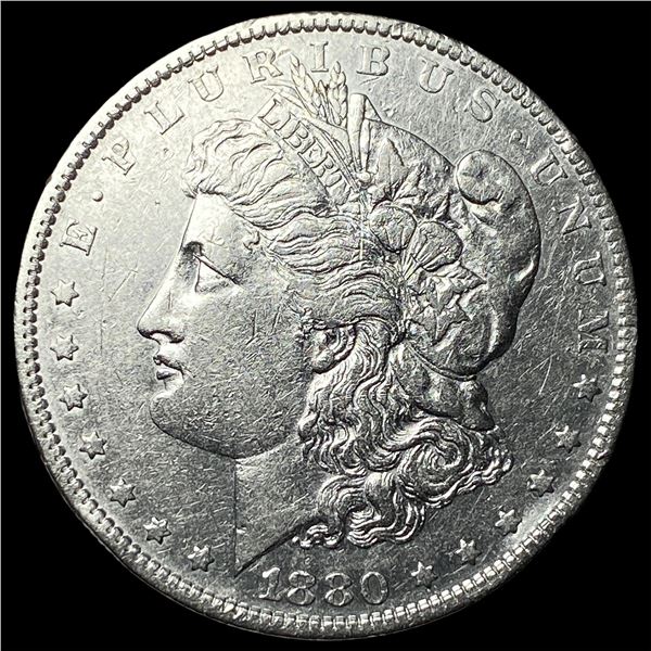 1880-O Micro O Silver Morgan Dollar CLOSELY UNCIRCULATED