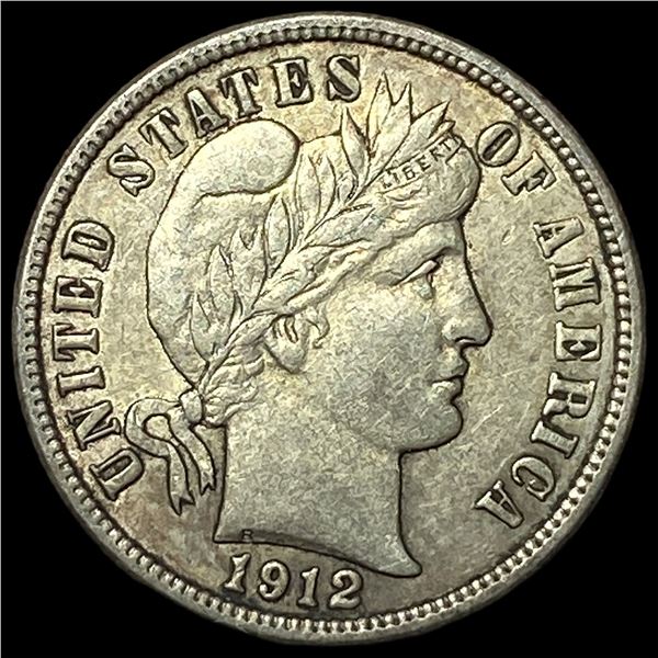 1912-D Silver Barber Dime NEARLY UNCIRCULATED