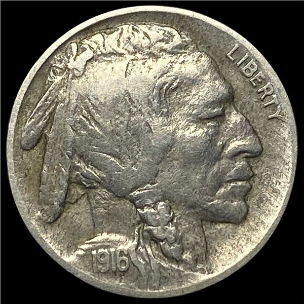 1916-D Buffalo Nickel CHOICE AU