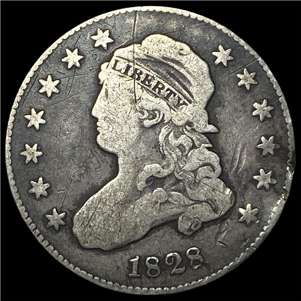 1828 Capped Bust Quarter NEARLY UNCIRCULATED