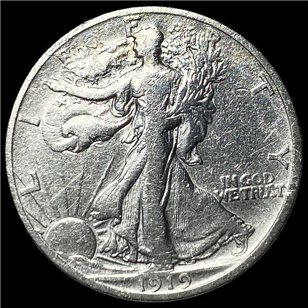 1919-S Walking Liberty Half Dollar NEARLY UNCIRCULATED