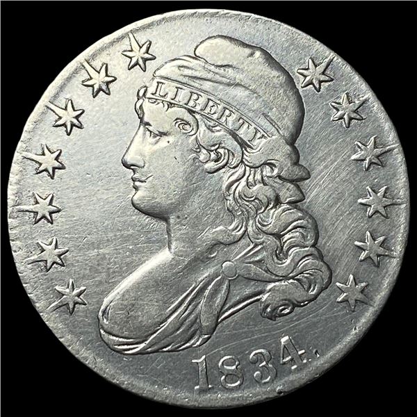 1834 Capped Bust Half Dollar CLOSELY  UNCIRCULATED