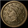Image 1 : 1853 BN Braided Hair Large Cent CLOSELY  UNCIRCULATED