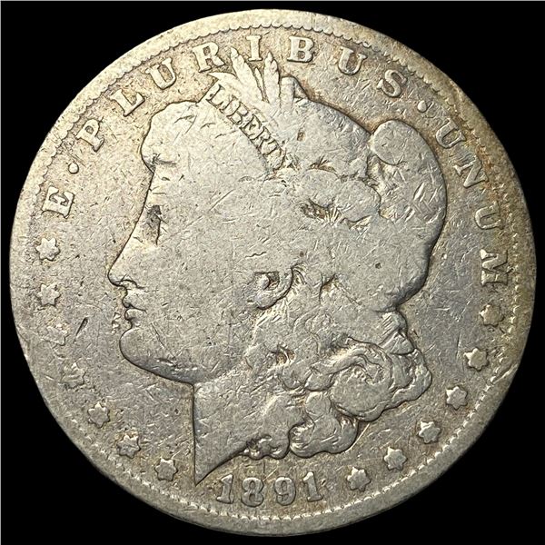 1891-CC Silver Morgan Dollar LIGHTLY  CIRCULATED