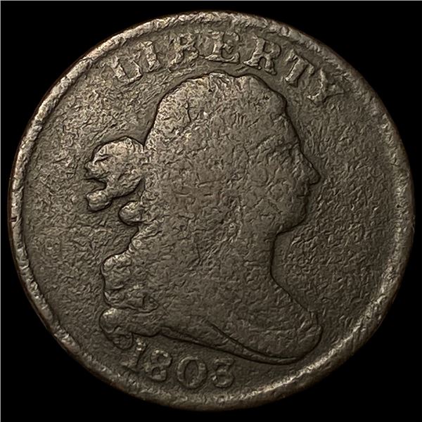1803 Draped Bust Half Cent LIGHTLY CIRCULATED