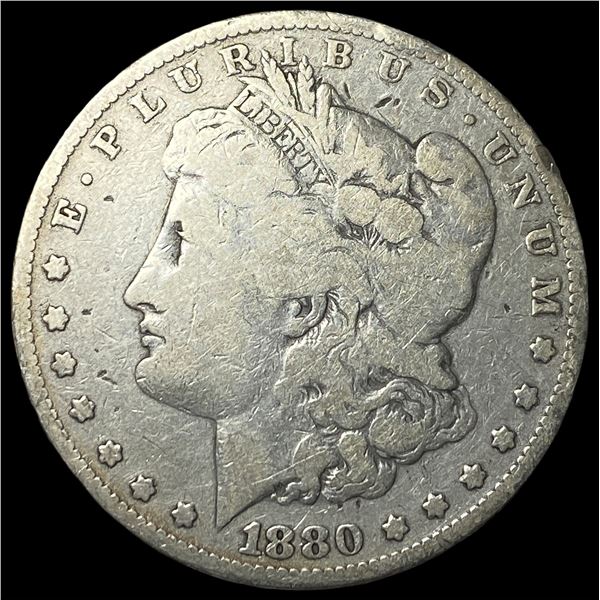 1880-O Micro O Silver Morgan Dollar LIGHTLY CIRCULATED