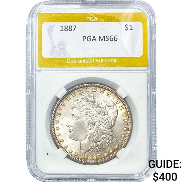 1887 Morgan Silver Dollar PGA MS64