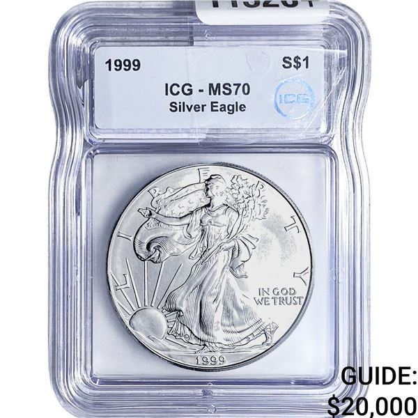 1999 Silver Eagle ICG MS70