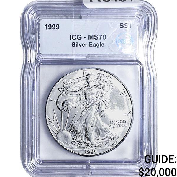 1999 Silver Eagle ICG MS70
