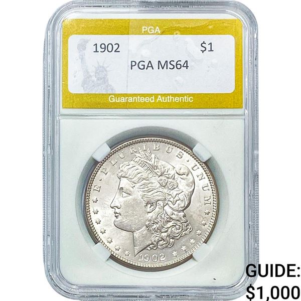 1902 Morgan Silver Dollar PGA MS64