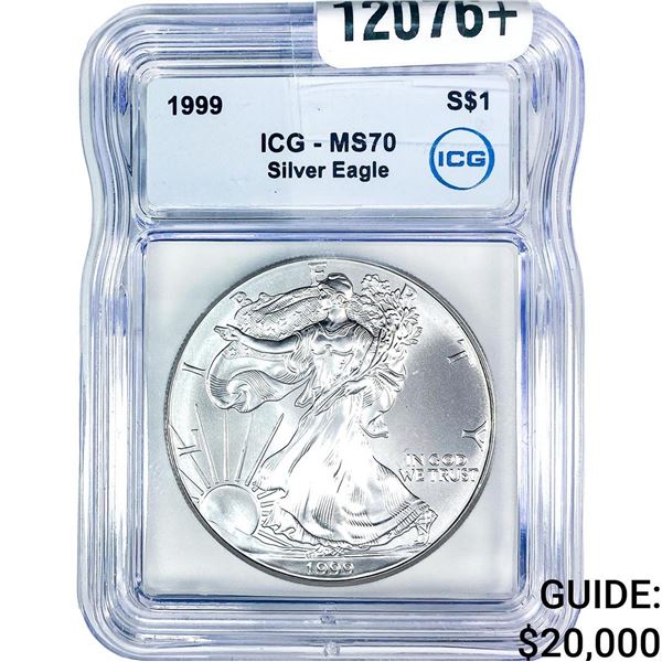 1999 Silver Eagle ICG MS70
