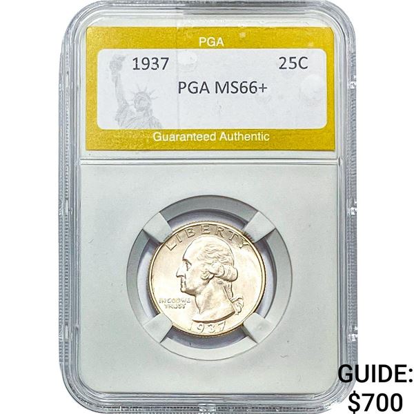 1937 Washington Silver Quarter PGA MS66+